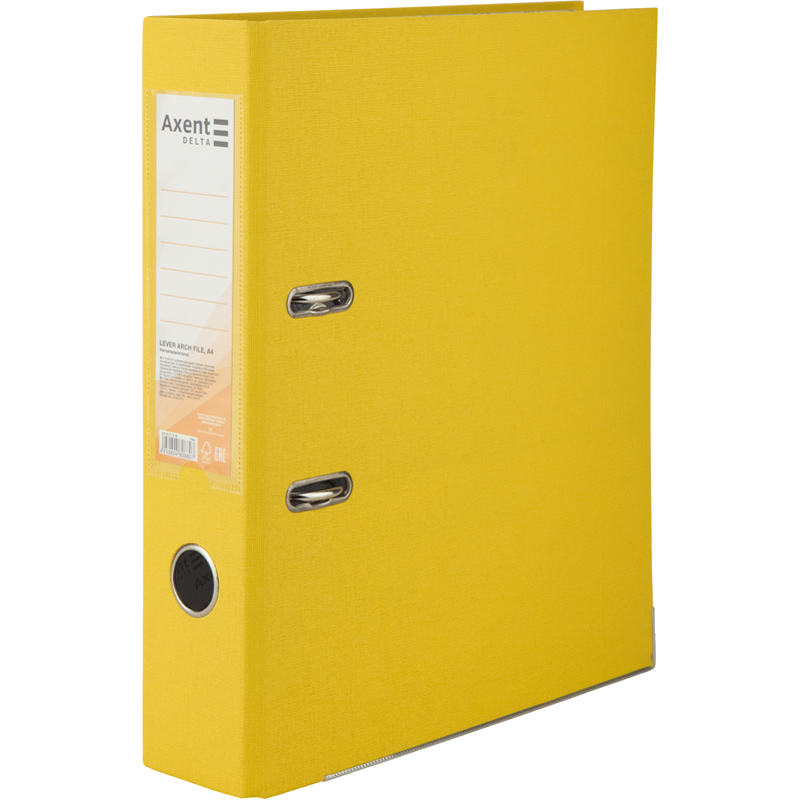 Папка-реєстратор AXENT DELTA (D1714-08C) А4, 75 мм, жовта